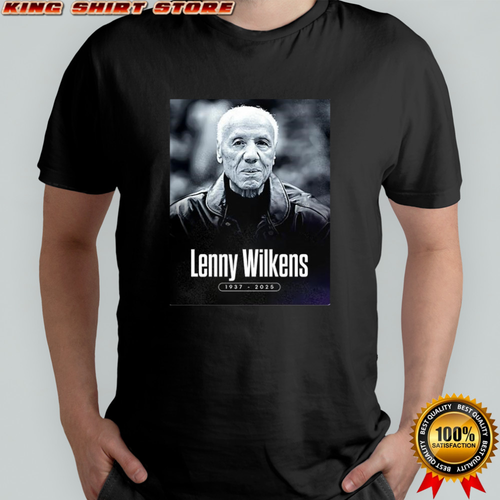 Lenny Wilkens Hall of Fame basketball 1937-2025 shirt