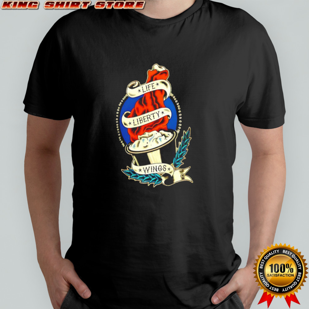 Life Liberty Wings Garment Dyed shirt
