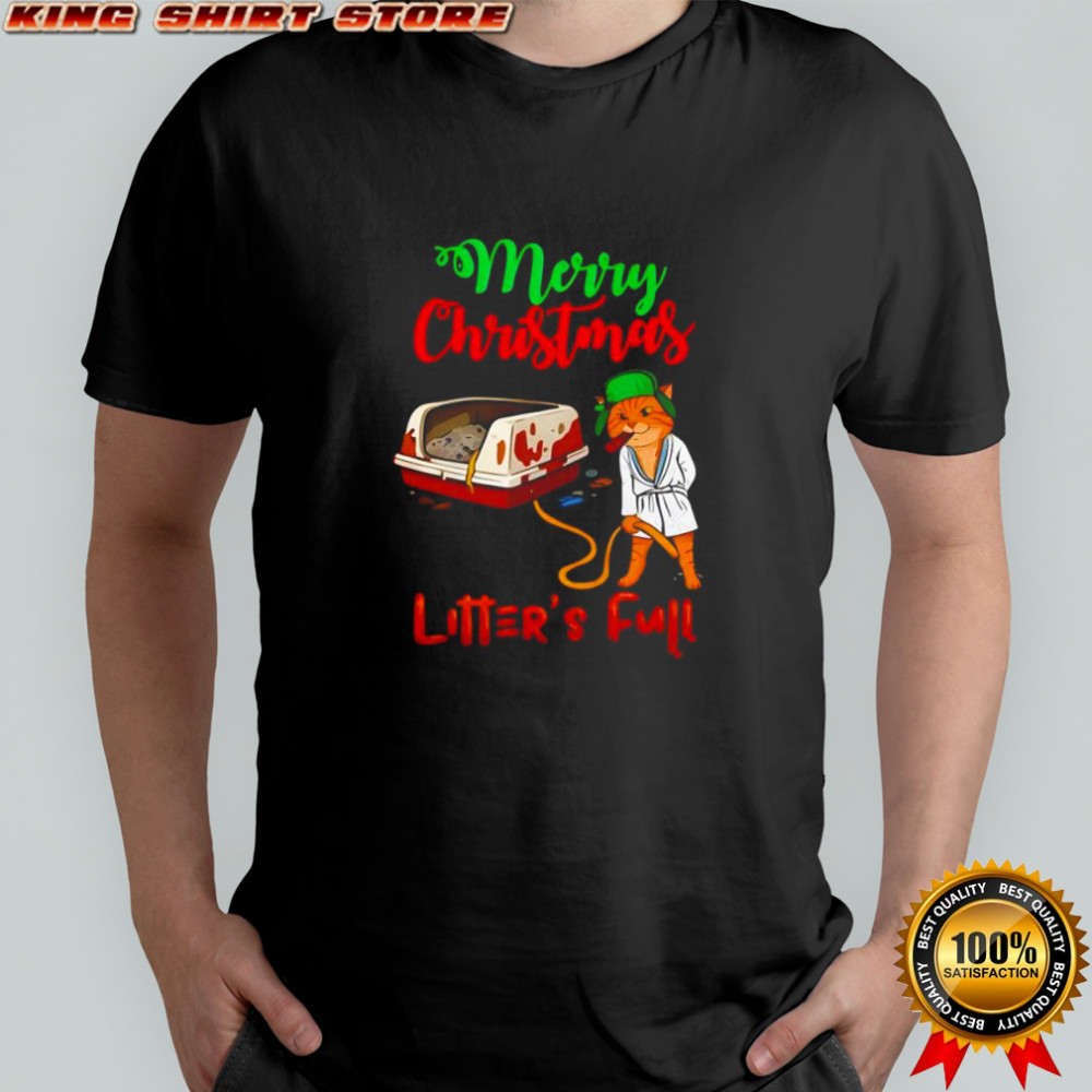 Litter’s Full Merry Christmas for Cat shirt