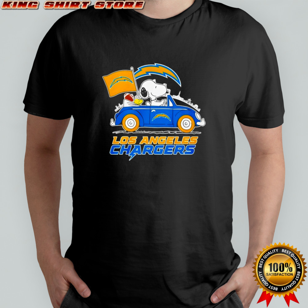 Los Angeles Chargers x Snoopy and Woodstock drive car shirt