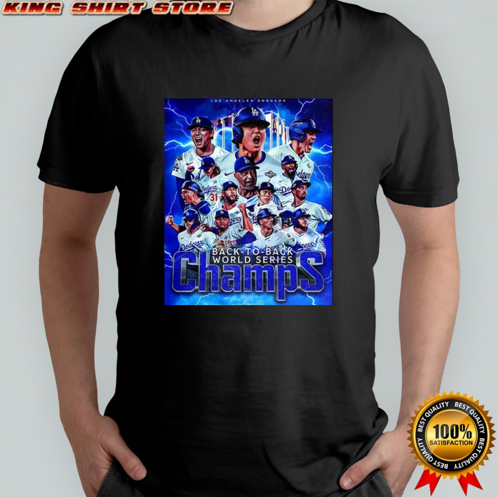 Los Angeles Dodgers 2025 Back-to-back World Series Champions team shirt