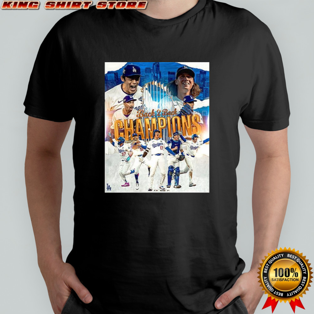 Los Angeles Dodgers Back-to-back Championships 2025 shirt