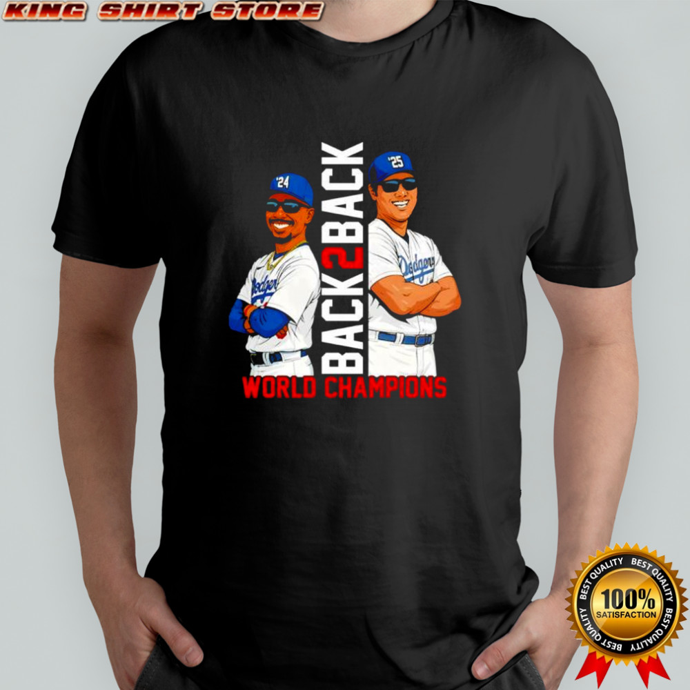Los Angeles Dodgers Back2back Championship Shirt