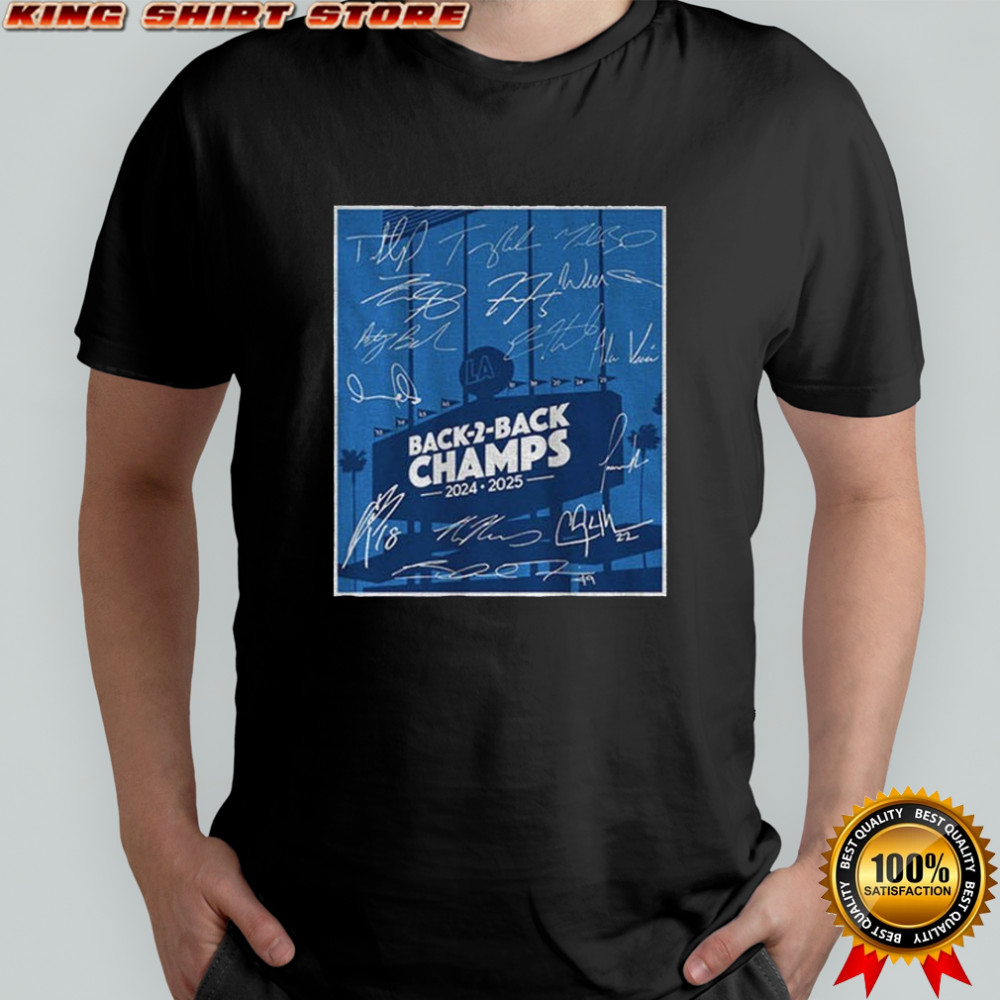 Los Angeles Dodgers Signature Back-to-Back World Champs 2024-2025 shirt