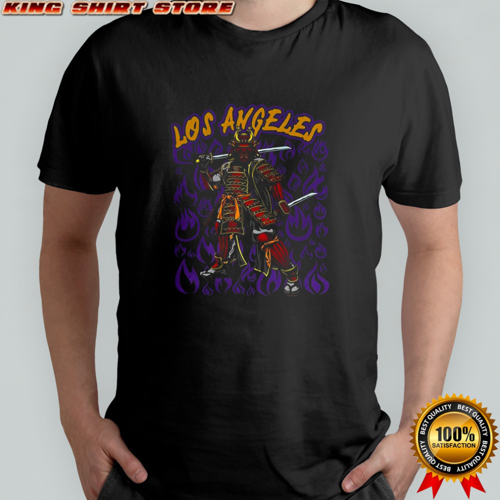 Los Angeles Lakers basketball Japanese samurai warrior shirt