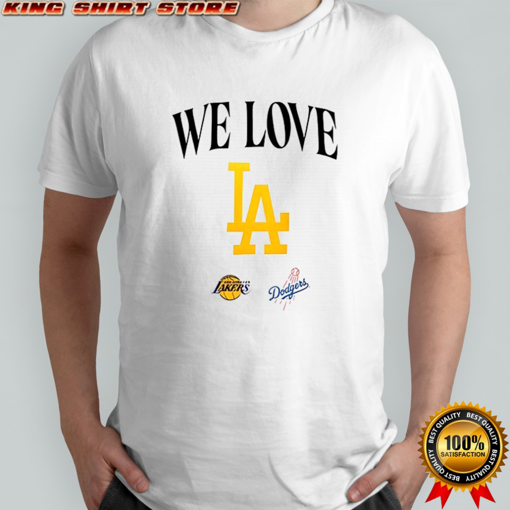 Los Angeles Lakers I Love Los Angeles Dodgers 2025 T-shirt