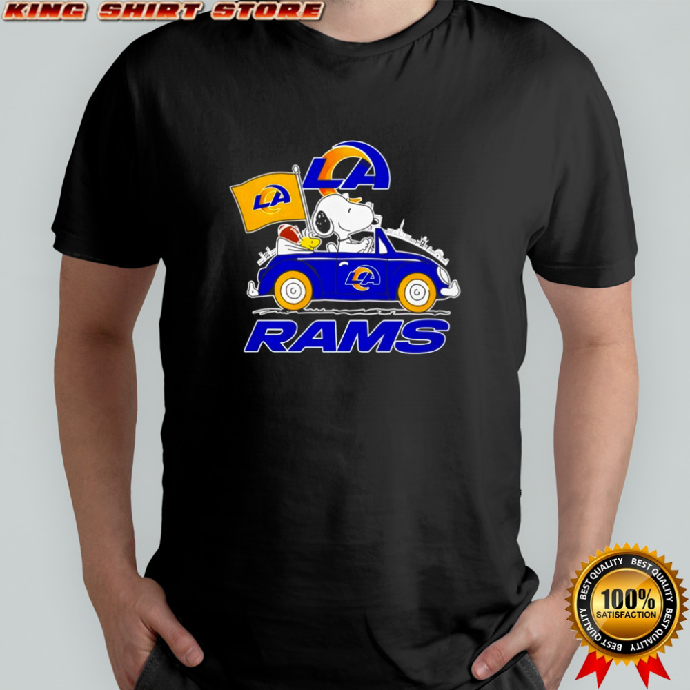 Los Angeles Rams x Snoopy and Woodstock drive car shirt