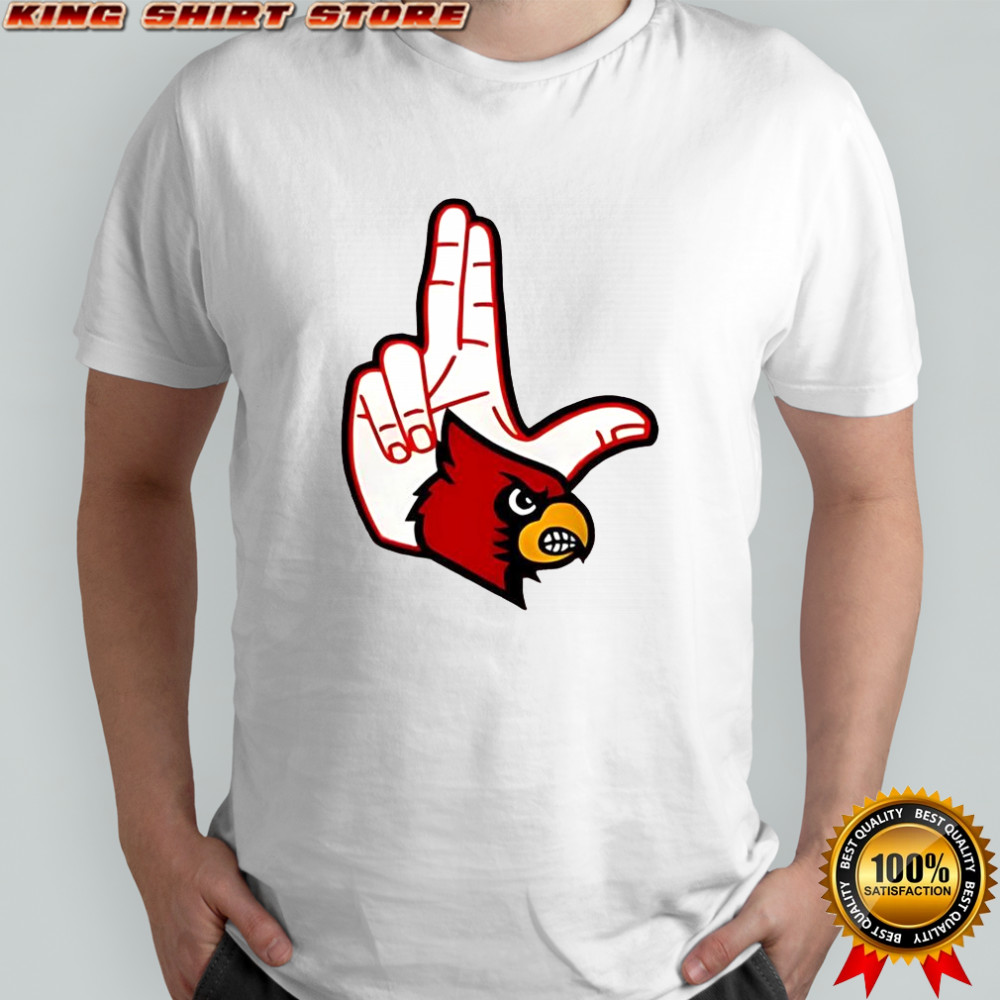 Louisville Cardinals football L hand sign 2025 mascot shirt