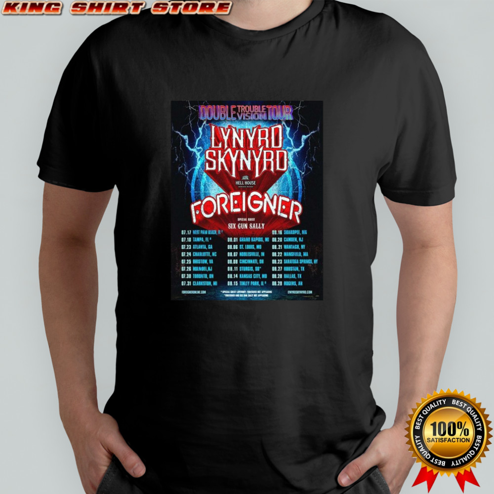 Lynyrd Skynyrd Double Trouble Vision Tour 2026 North America Shirt