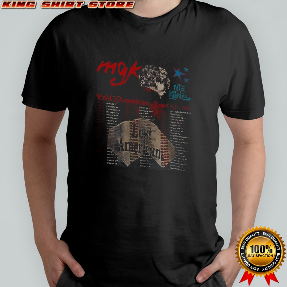Machine Gun Kelly Lost American Tour 2025 shirt