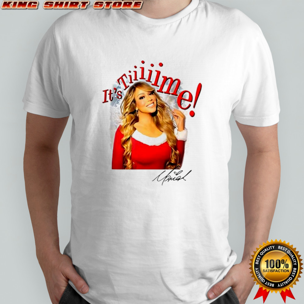Mariah Carey Xmas 2025 it’s time signature shirt