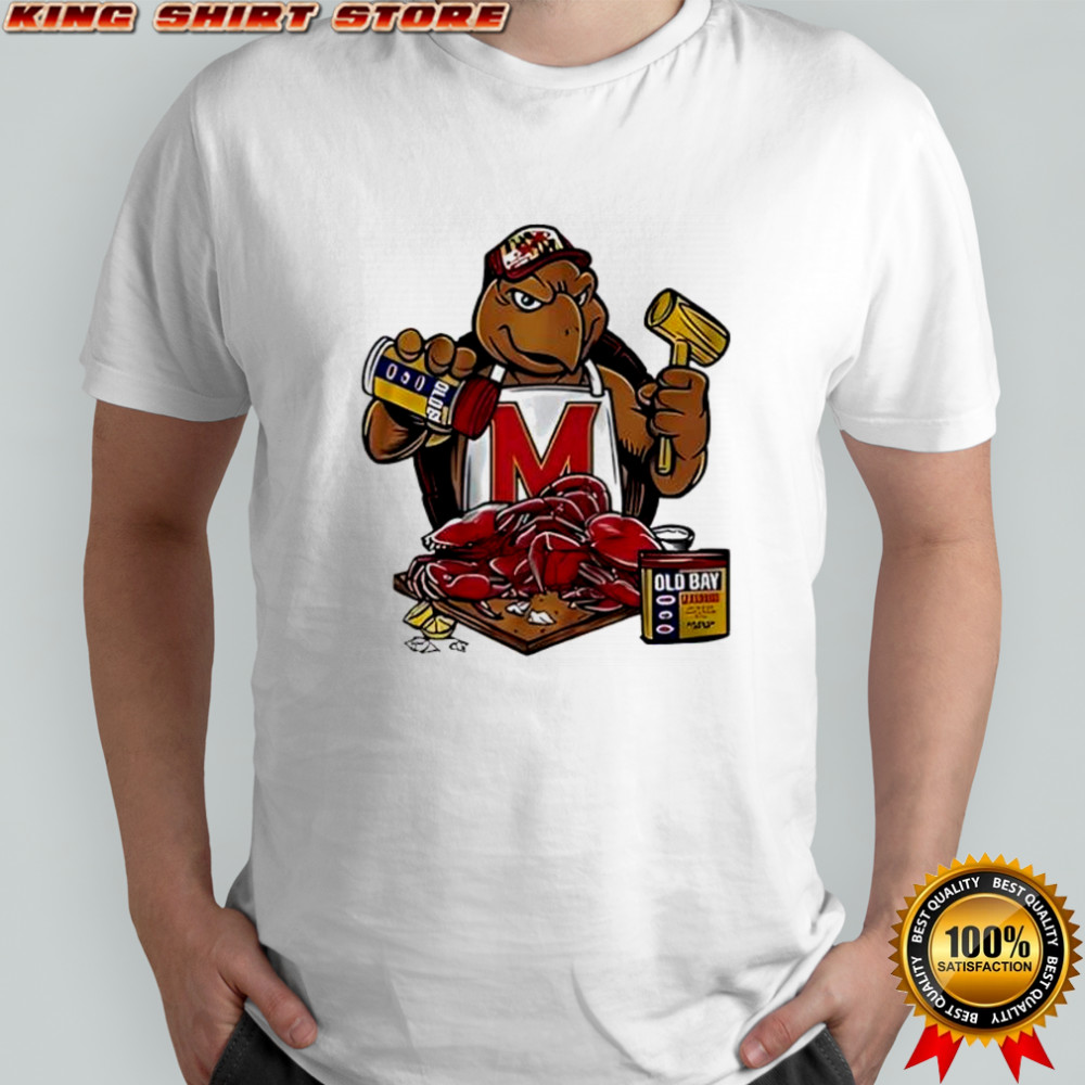Maryland Terrapins Old Bay Crab Picking Testudo Shirt