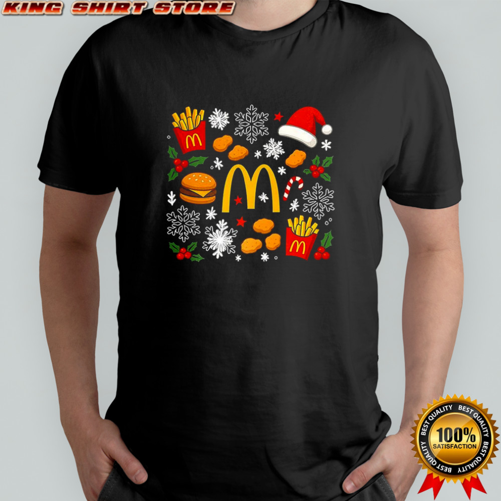 McDonald’s French fries chicken nuggets and burgers Christmas shirt