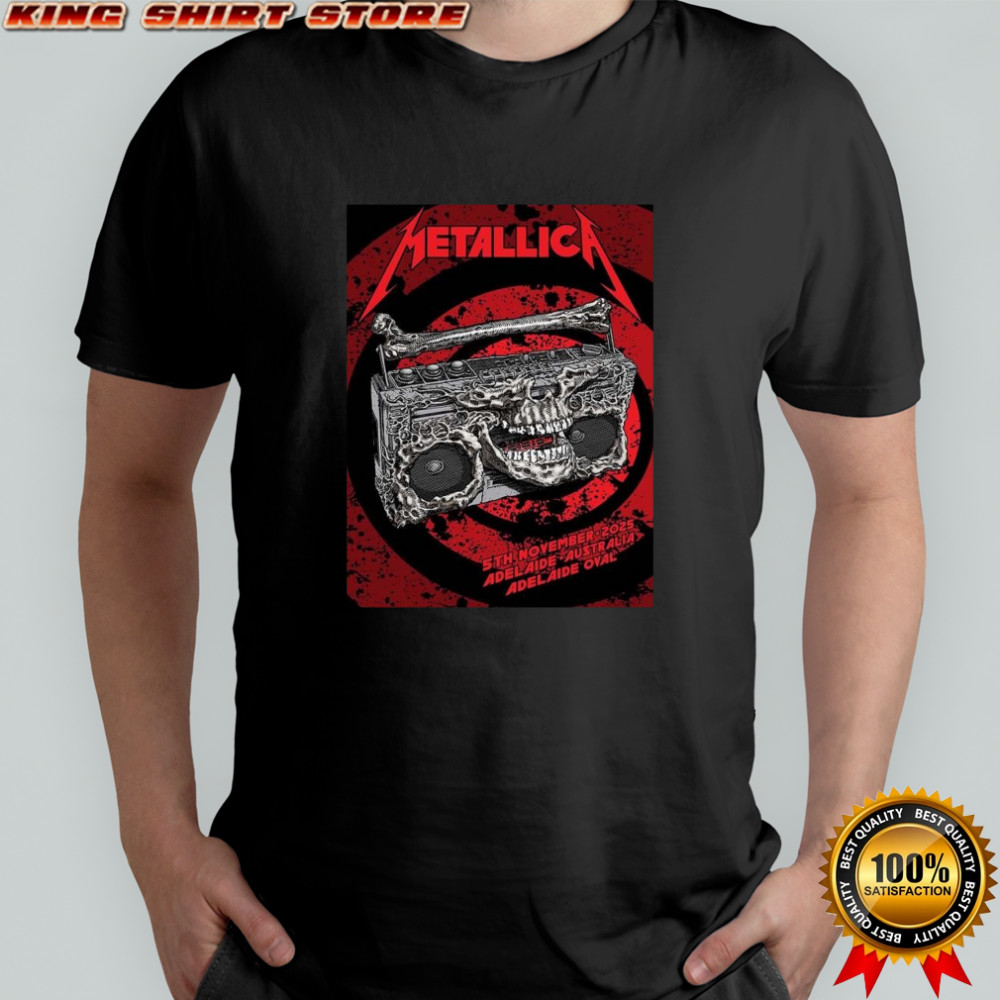 Metallica M72 November 5 2025 Adelaide Australia Adelaide Oval Shirt