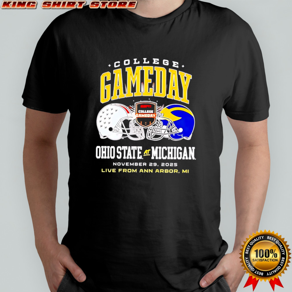 Michigan wolverines vs Ohio state buckeyes 2025 collage gameday shirt