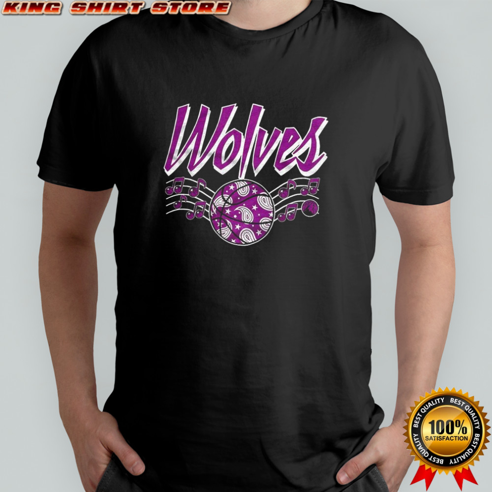 Minnesota Timberwolves City basketball Wolves melody logo shirt