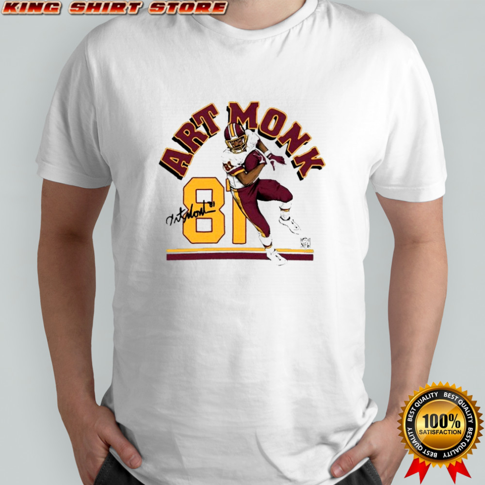 Monk Gray Washington Commanders Retired Player Classic Illustration Tri-Blend Shirt