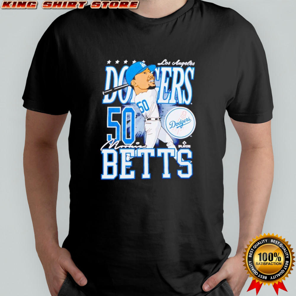 Mookie Betts Los Angeles Dodgers Caricature Player shirt