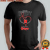 Never Underestimate A Nurse Who Understands Football And Loves Nebraska Cornhuskers Stethoscope Heart T-shirt