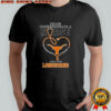 Never Underestimate A Nurse Who Understands Football And Loves Texas Longhorns Stethoscope Heart T-shirt