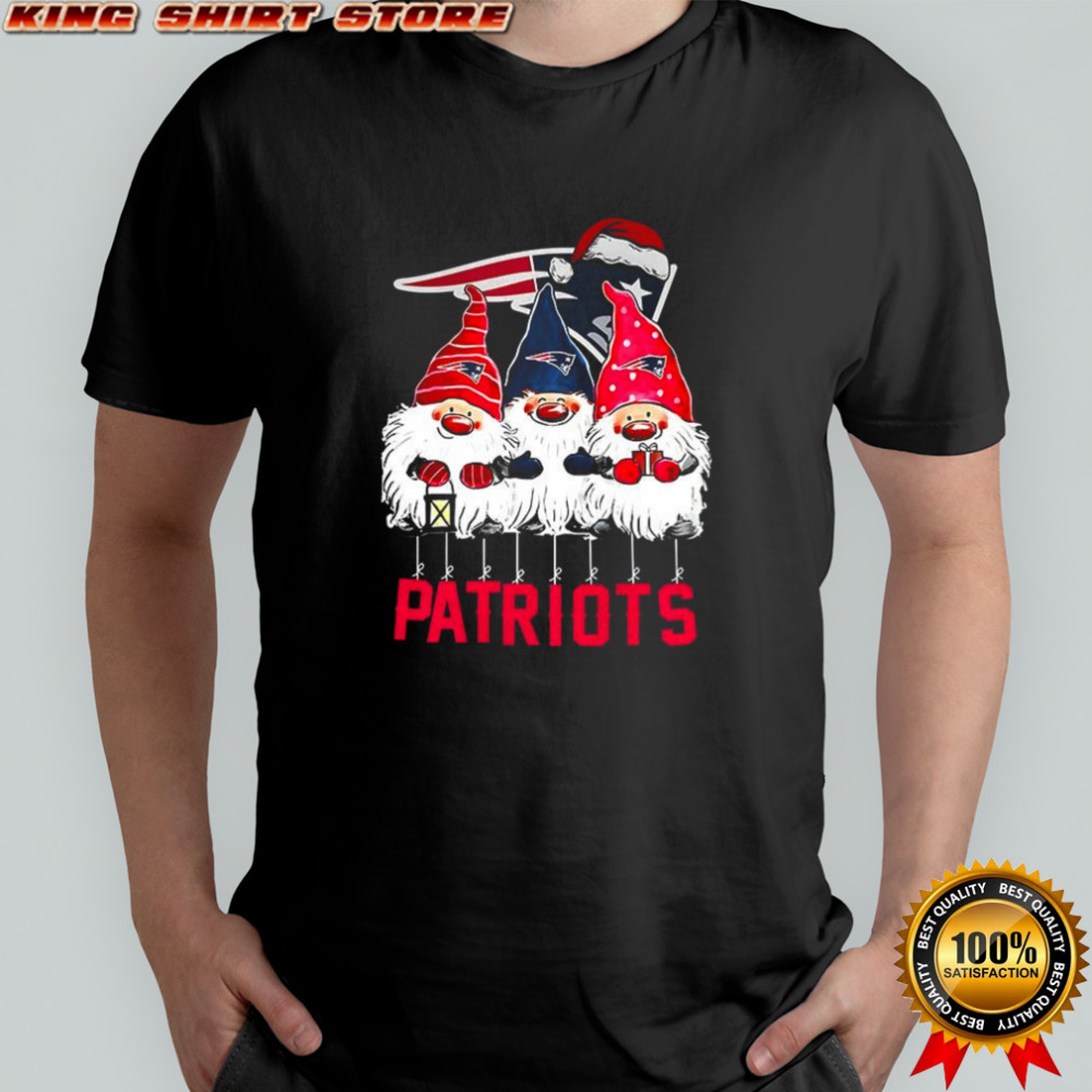 New England Patriots football gnomes Christmas shirt