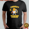 Nice Turkey and Pittsburgh Steelers Football NFL Happy Thanksgiving shirt
