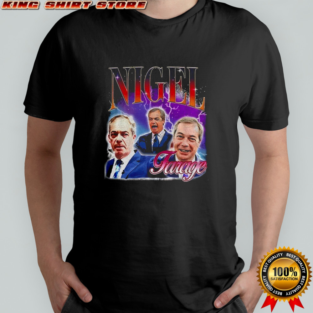Nigel Farage storm graphic shirt