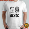 Nikola Tesla Thomas Edison ACDC rock band shirt
