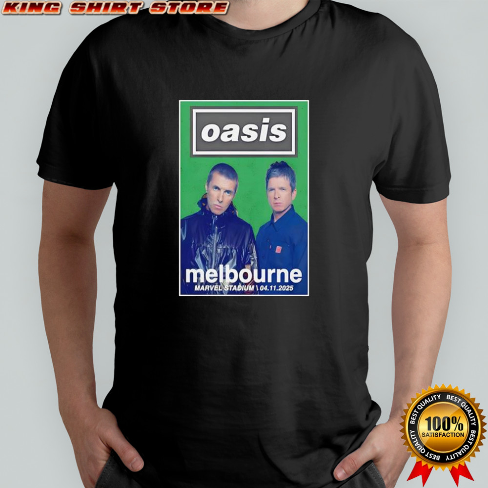 Oasis November 4 2025 Marvel Stadium Poster shirt