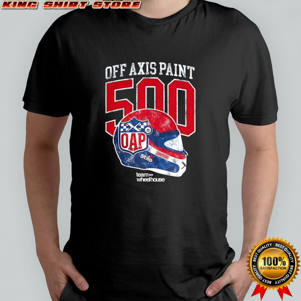 Off Axis Paint 500 team wheel house shirt