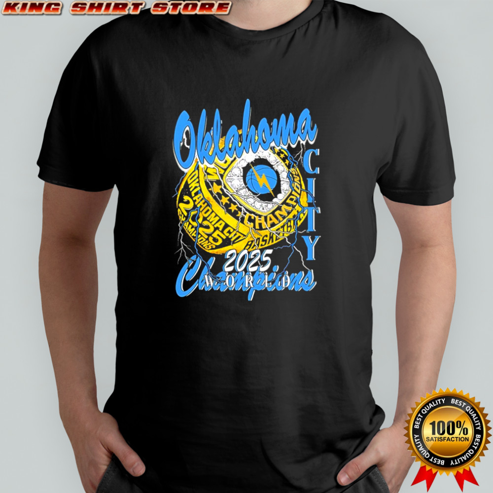 Oklahoma City Thunder ring Champions 2025 shirt