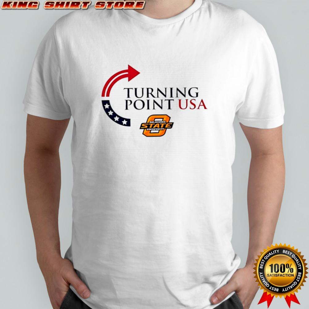 Oklahoma state university charlie kirk turning point usa shirt