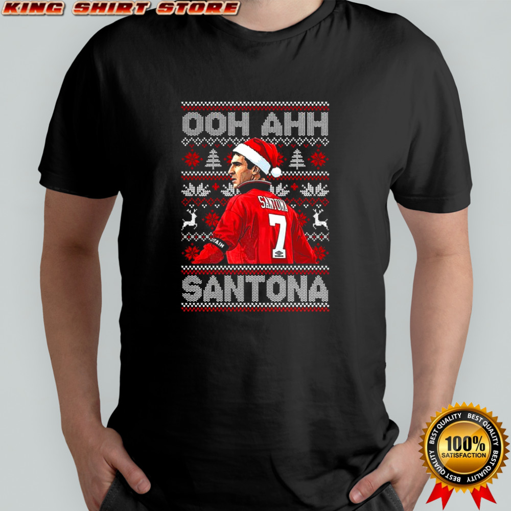 Ooh Ahh Santona Eric Cantona Manchester United legend ugly Christmas shirt