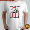 Opossum Merry Christmas ya filty animal shirt