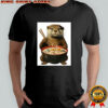 Otter eating ramen cartoon shirt