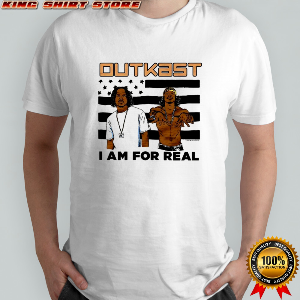 Outkast I am for real flag comic shirt
