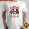 Pate State Material Merry Freight-Mas Ugly Christmas Train T-shirt