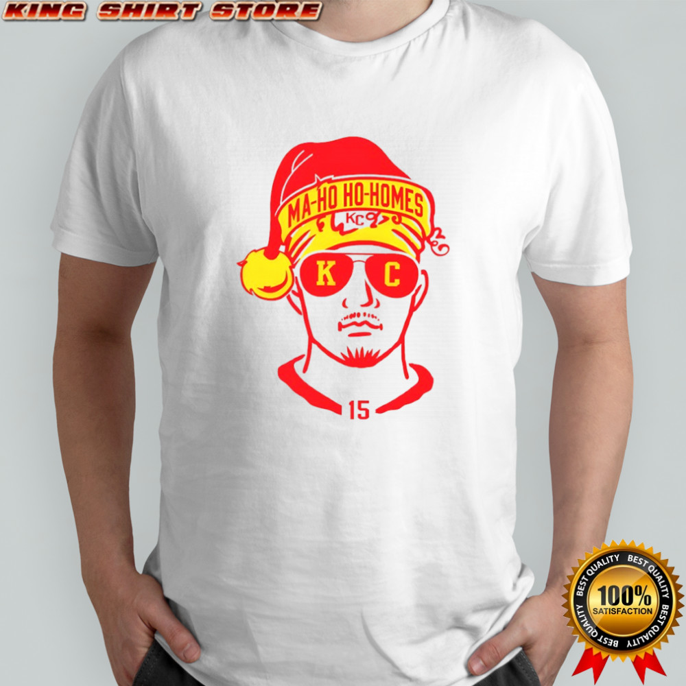Patrick Mahomes Ma-Ho-Ho-Homes Santa Hat shirt