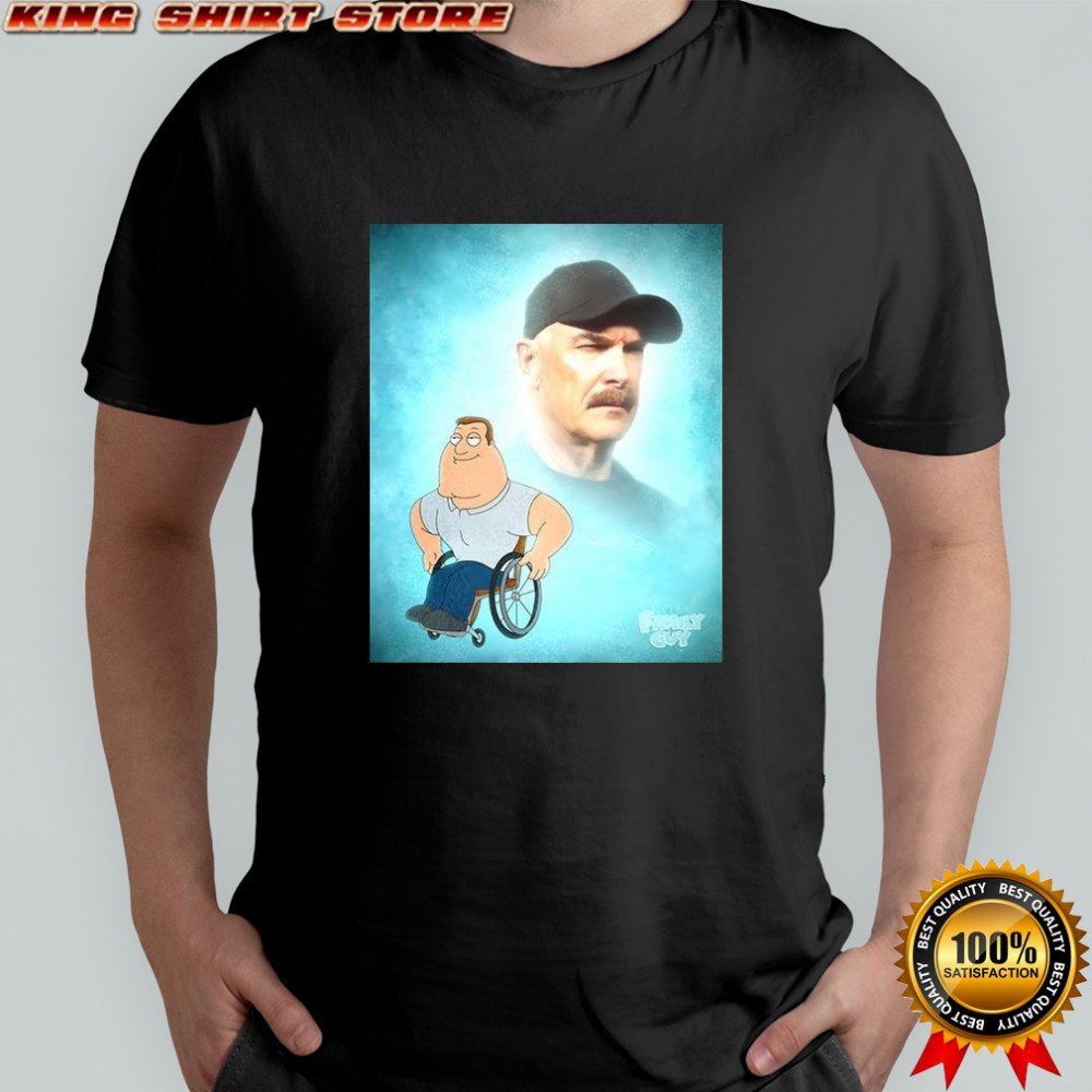 Patrick Warburton and Joe Swanson Family Guy cartoon shirt