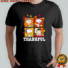 Peanuts Snoopy Charlie Brown Lucy Thankful Shirt