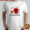 Peanuts Snoopy Thankful Turkey with Fall Leaves Shirt