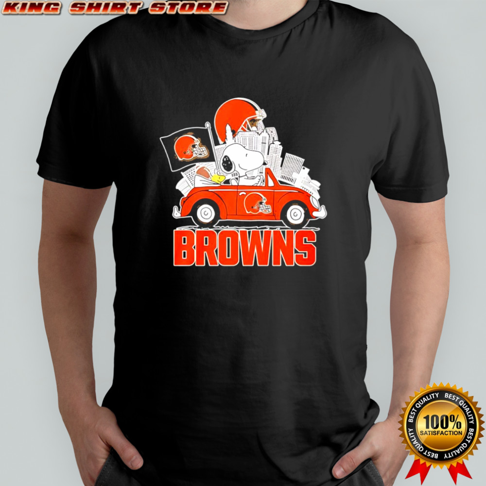 Peanuts x Cleveland Browns Welcome To The Pound driving car shirt