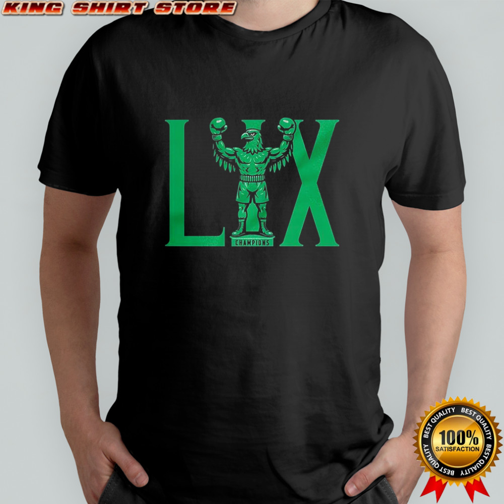 Philadelphia Eagles football Super Bowl LIX Champions Eagles Statue shirt