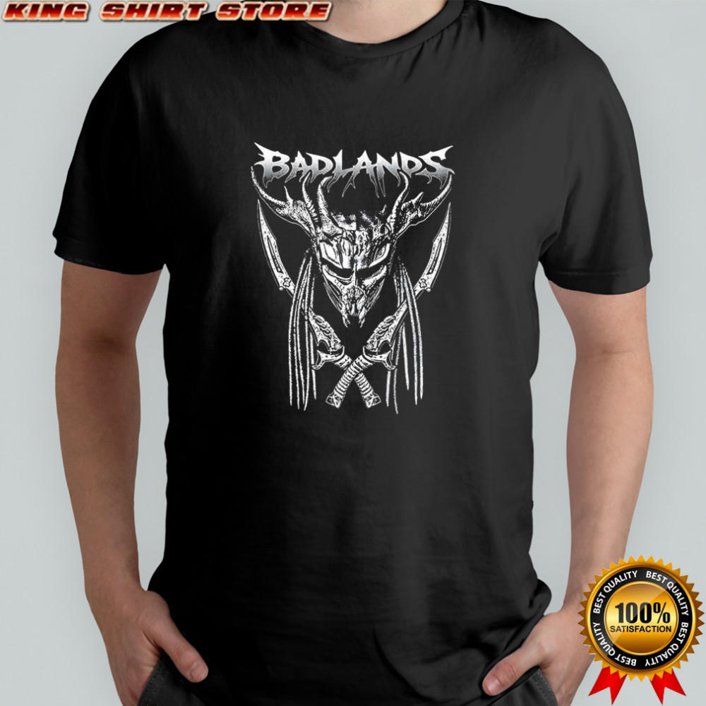 Predator Badlands mask and sword shirt