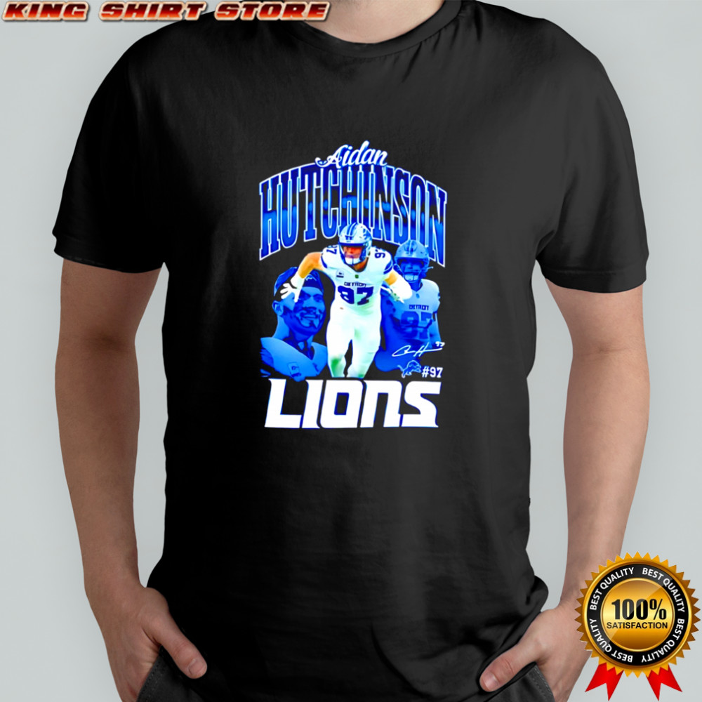 Premium Aidan hutchinson #97 detroit lions Football player signature shirt