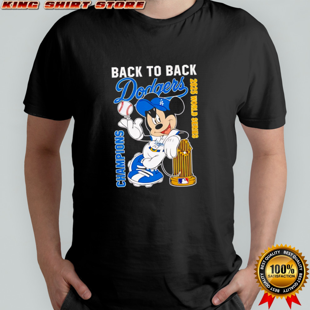 Premium Mickey x Dodgers 2025 World Series Champions shirt