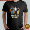 Problem Solved Police Ice construction graphic shirt