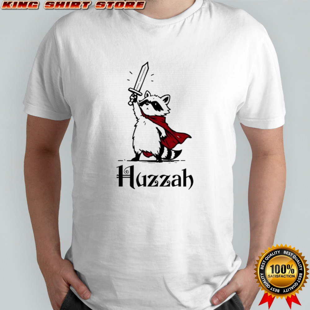 Raccoon Warrior Huzzah shirt