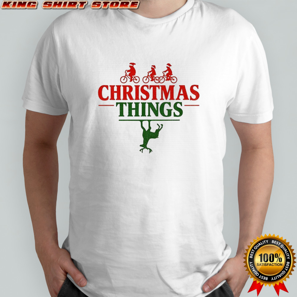 Reindeer Christmas Things Stranger Things Upside Down Christmas 2025 shirt