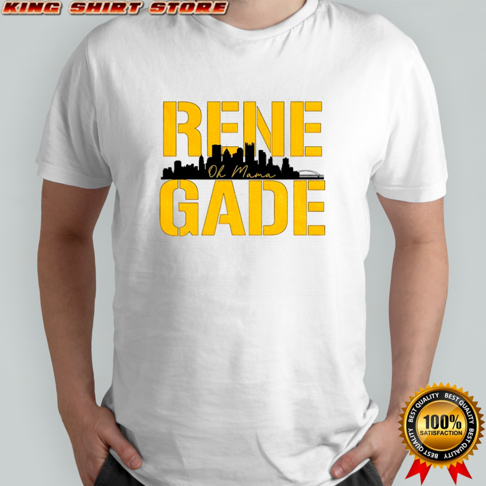 Rene Gade Oh Mama Aaron Rodgers Pittsburgh Steelers Football City Skyline NFL shirt